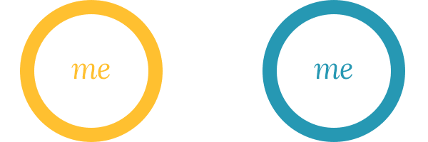 Me vs. WE before you meet each other and fall in love.