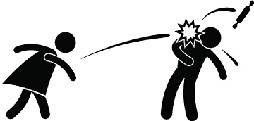 Rolling pin argument Fighting couple