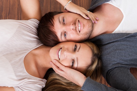 Couple Loving Couple Lying Together