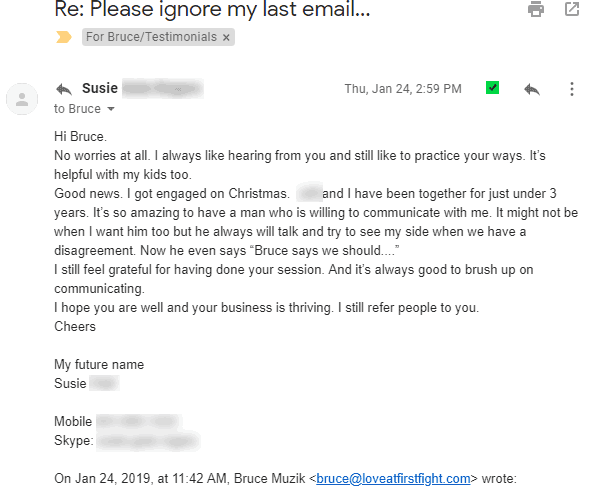 susie Apology email Susie