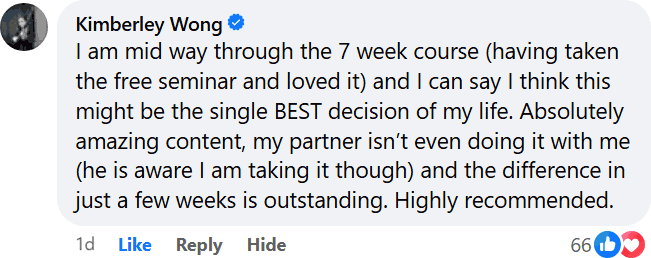 Kimberly Wong Testimonial